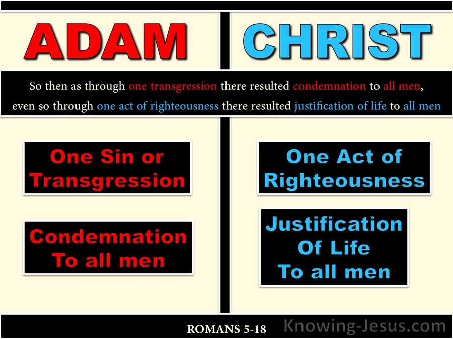 Romans 5:18 One Transgression One Act Of Righteousness (beige)